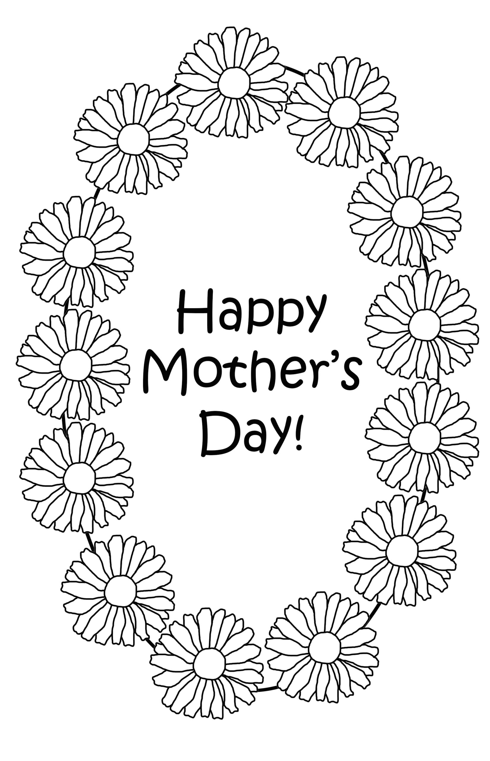 Happy Mother'S Day Coloring Pages Printable Happy Mother'S Day Coloring Pages Printable