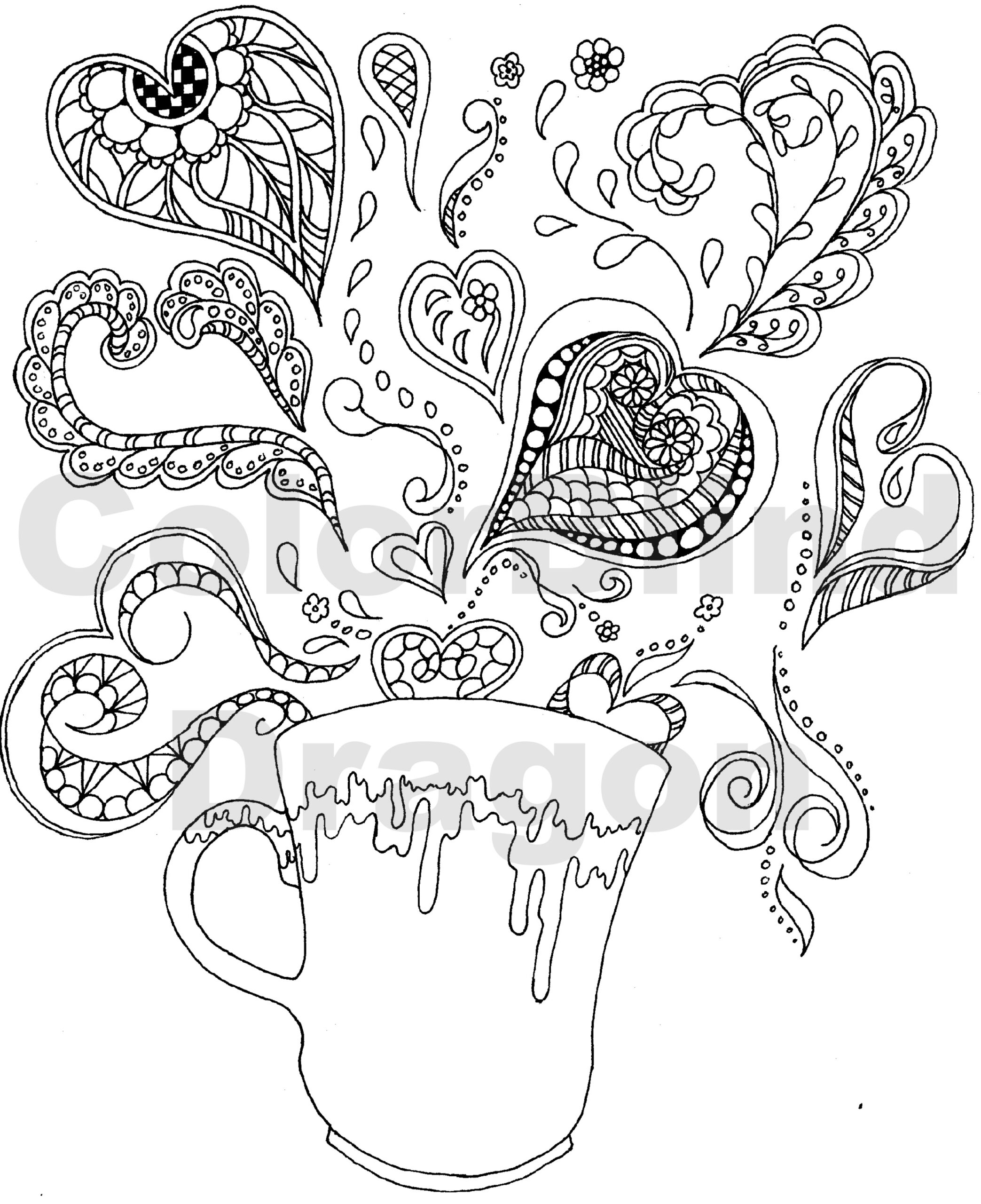 Dandelion Coloring Page At GetColorings Free Printable Colorings