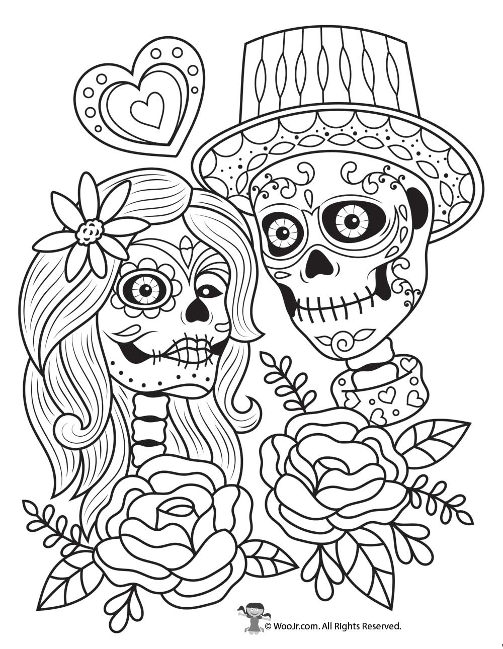 Day Of The Dead Coloring Pages Printable Free Portal Tribun Day Of The Dead Coloring Pages Printable Free Portal Tribun