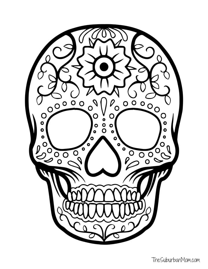 Day Of The Dead Skulls Coloring Pages Coloring Pages Day Of The Dead Skulls Coloring Pages Coloring Pages