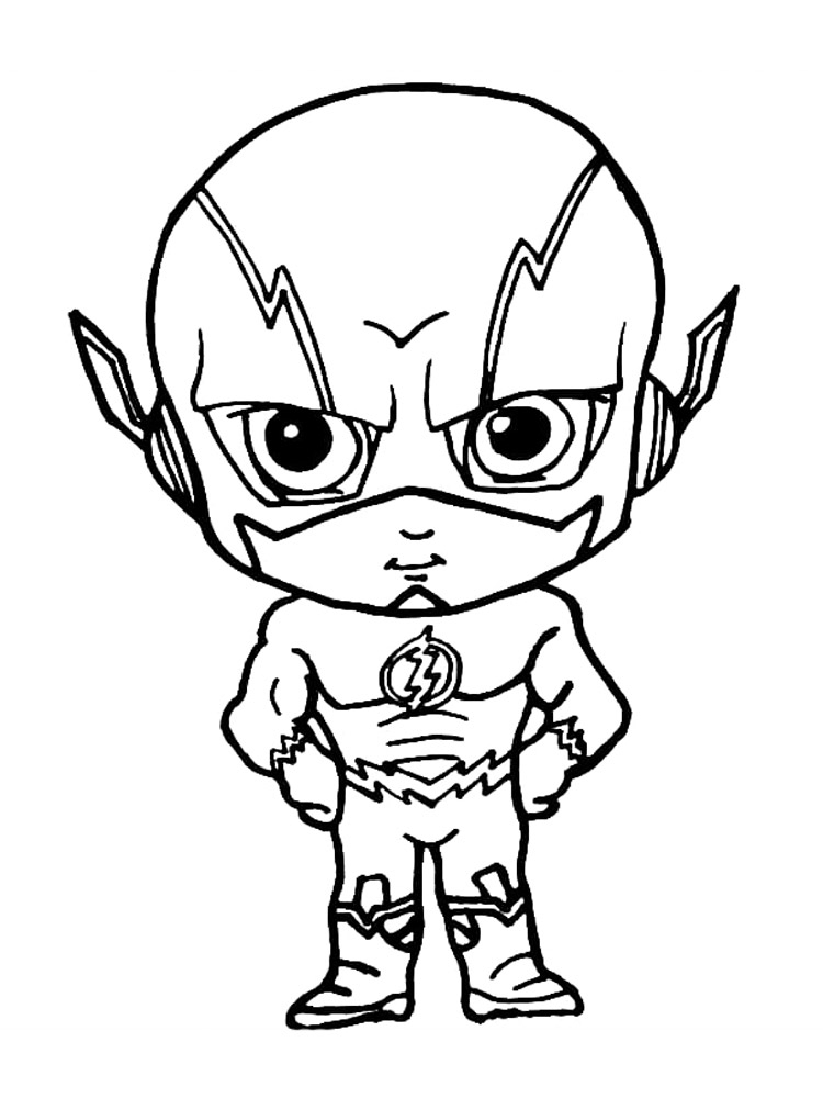 DC Comics Flash Coloring Page Free Printable DC Comics Flash Coloring