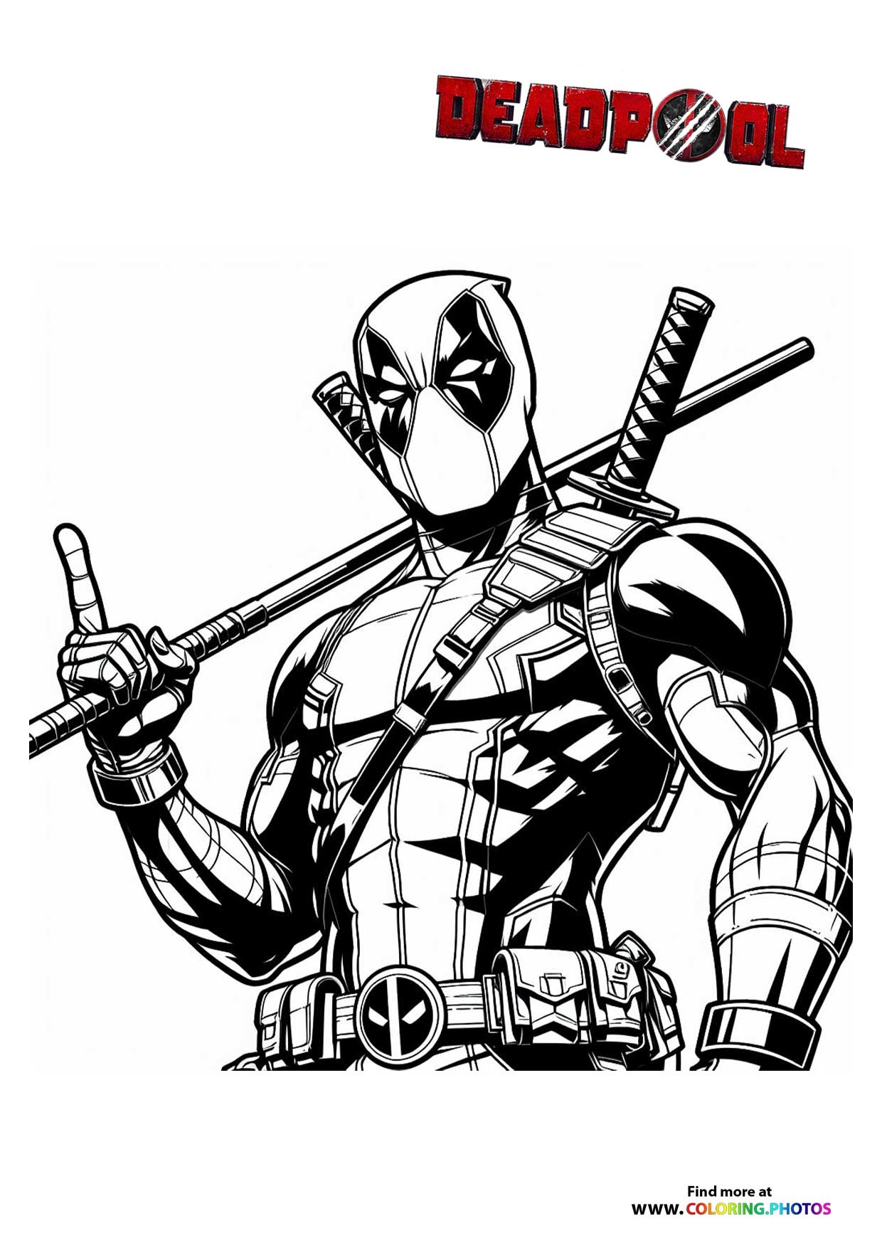 Deadpool Desenho Para Colorir Deadpool Desenho Para Colorir