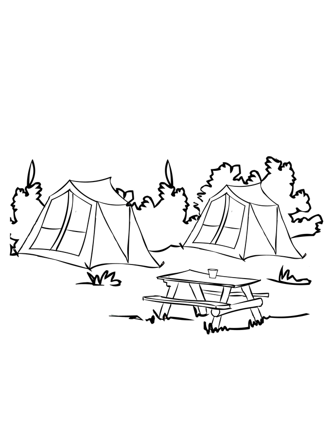 Desenho De Barracas De Acampamento Para Colorir Tudodesenhos Desenho De Barracas De Acampamento Para Colorir Tudodesenhos