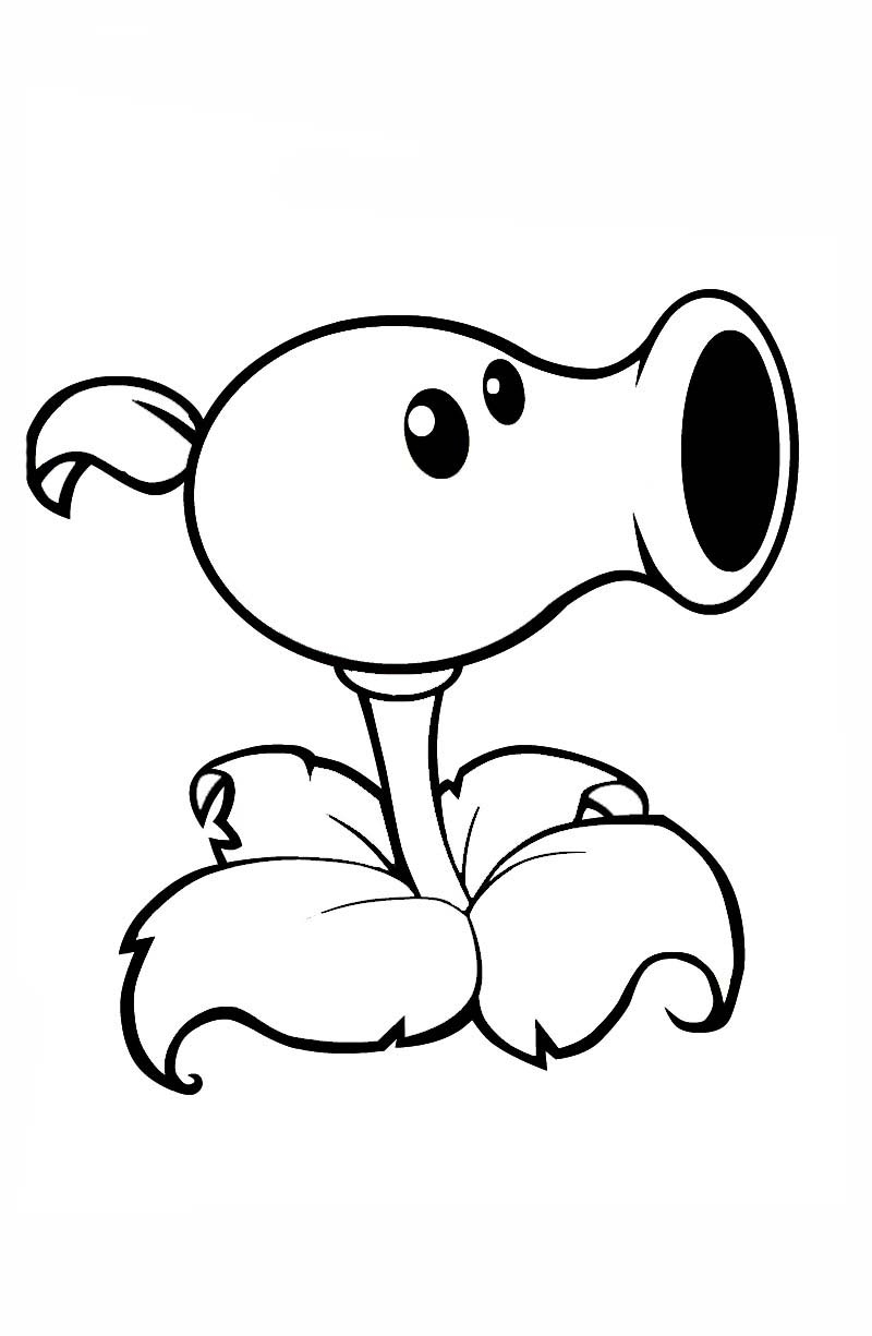 Desenho De Disparervilha De Plants Vs Zombies Para Colorir Tudodesenhos Desenho De Disparervilha De Plants Vs Zombies Para Colorir Tudodesenhos