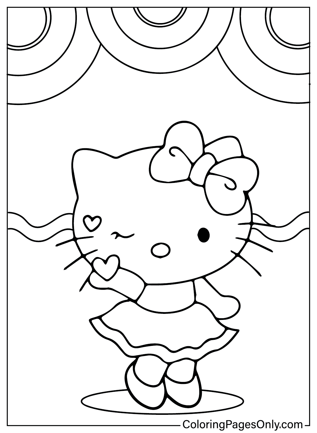 Desenho De Hello Kitty Sereia Para Colorir Tudodesenhos Descubra Os