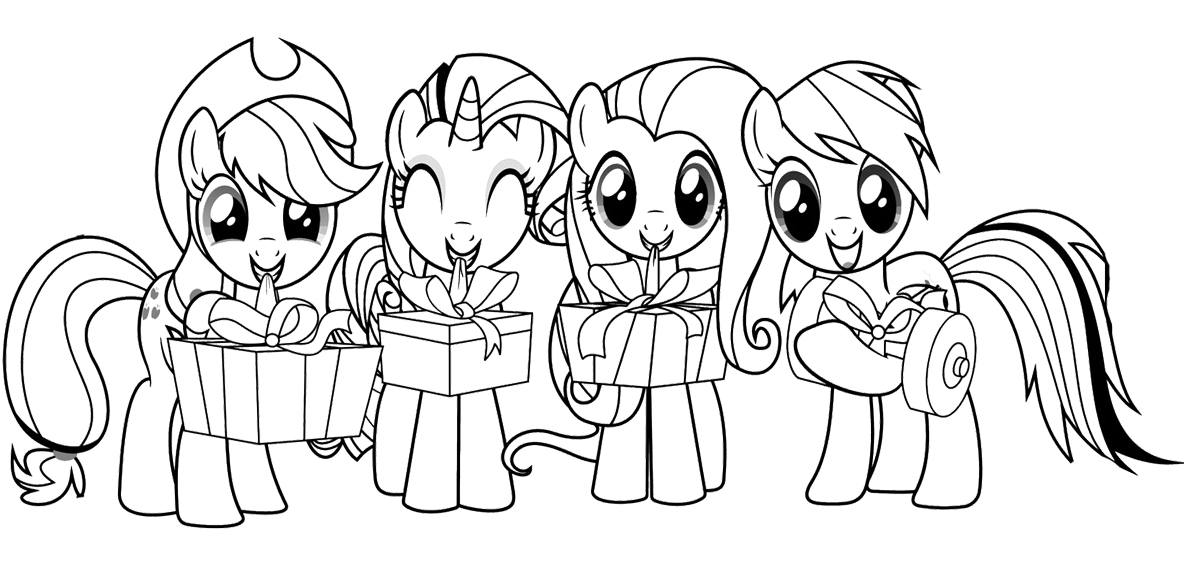 Desenho De My Little Pony Presentes Para Colorir Tudodesenhos Desenho De My Little Pony Presentes Para Colorir Tudodesenhos