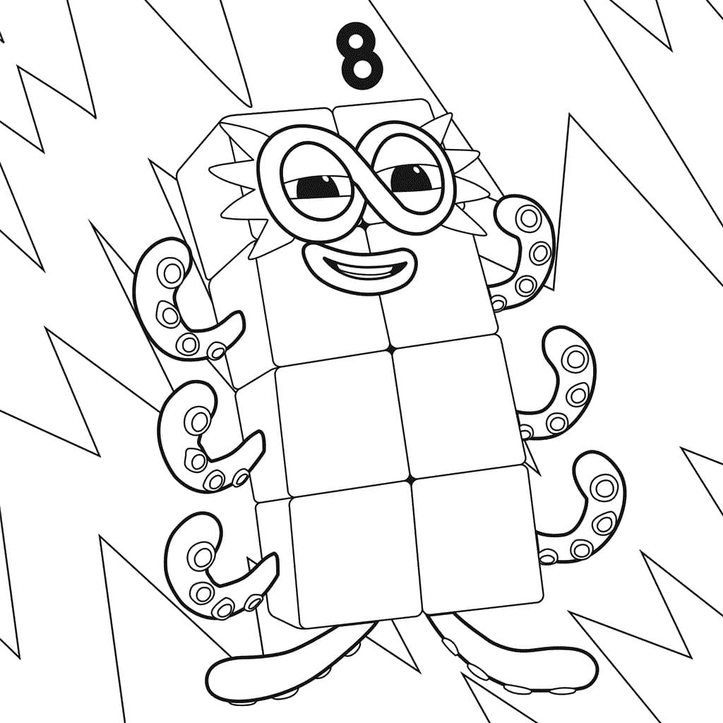 Desenho Numberblocks Para Colorir BRUNIV Desenho Numberblocks Para Colorir BRUNIV