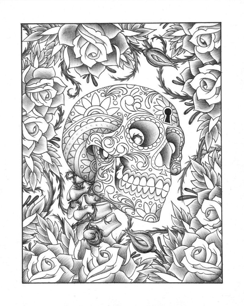 Detailed Coloring Pages For Adults Skull A Mindful And Creative Activity Detailed Coloring Pages For Adults Skull A Mindful And Creative Activity
