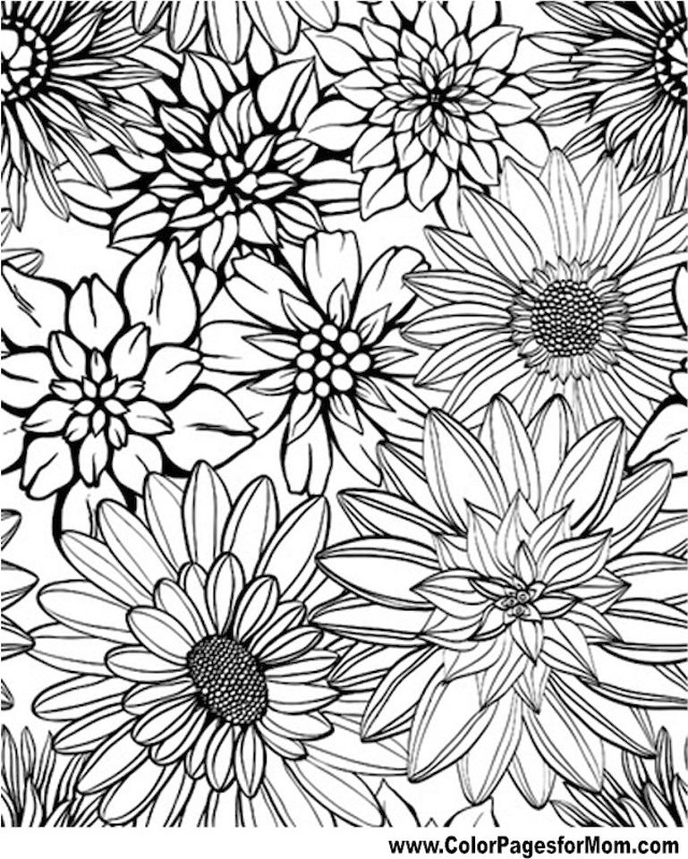 Coloring Pages Flowers Free Printable Coloring Pages Flowers Free Printable