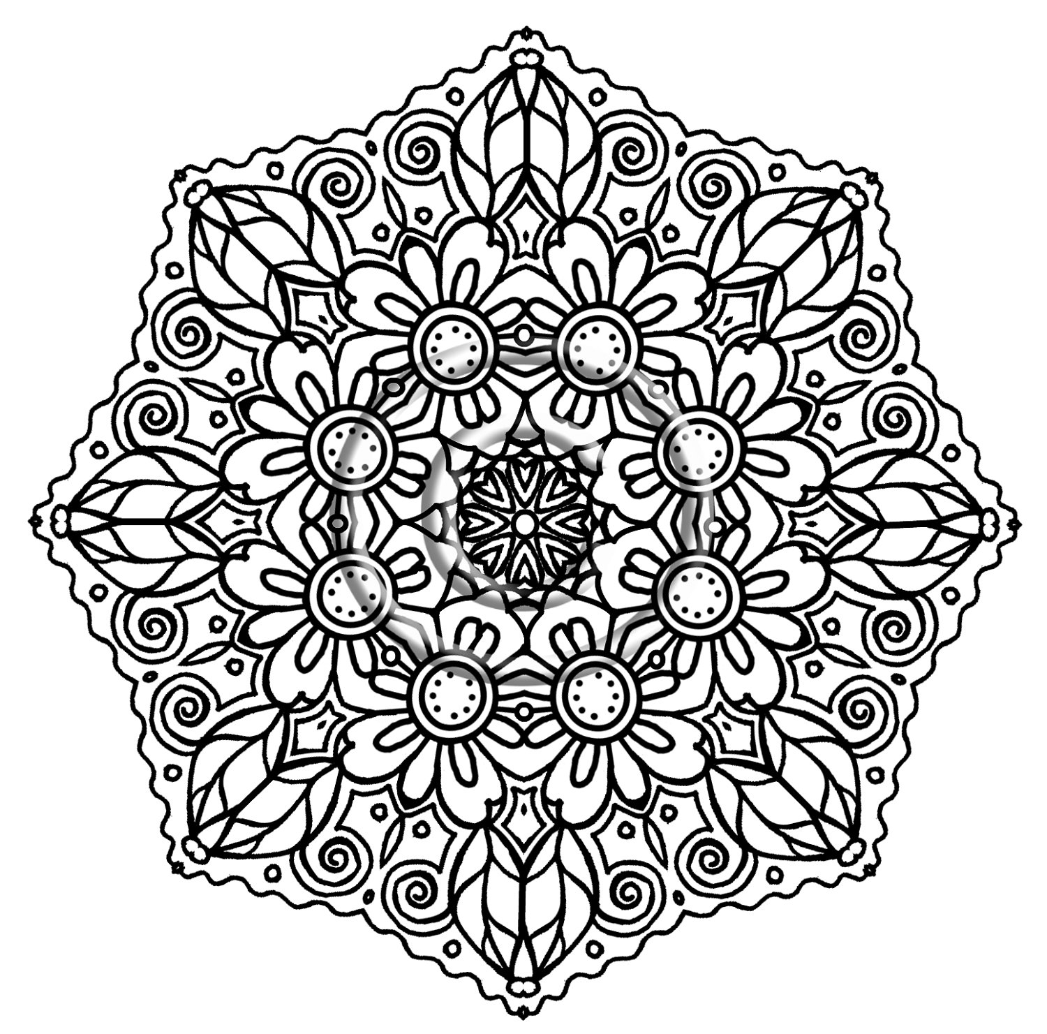 Flower Color Pages Printable