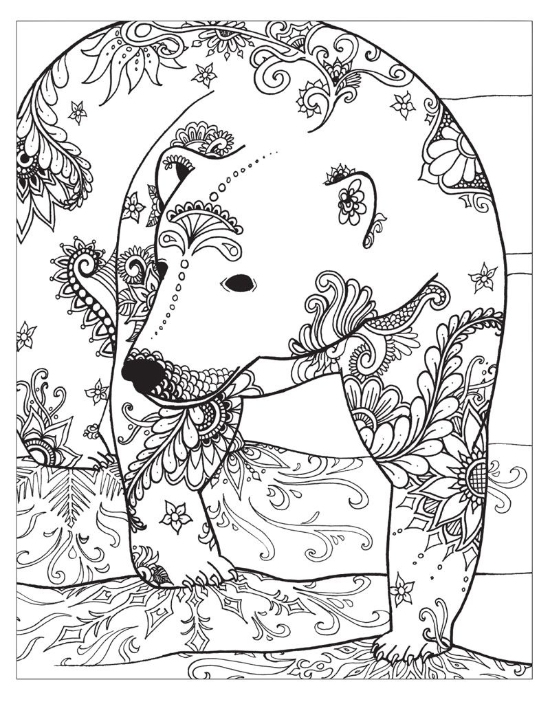Detailed Winter Coloring Pages Detailed Winter Coloring Pages