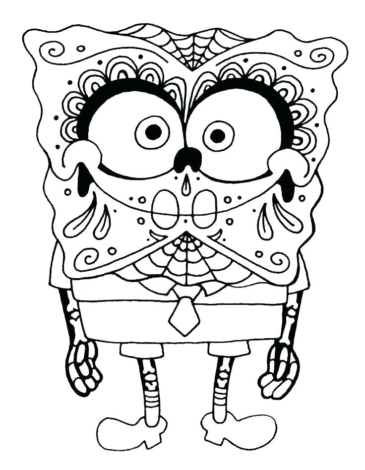 Dia De Los Muertos Skeleton Coloring Pages At GetColorings Free