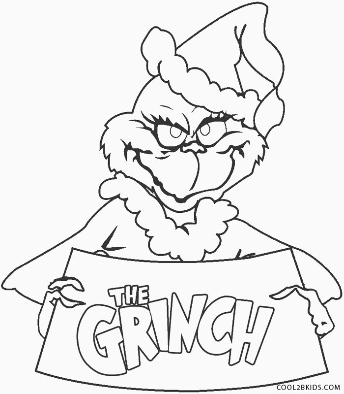 Dibujos De Grinch Para Colorear P Ginas Para Imprimir Gratis