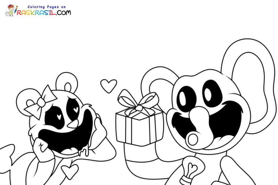 Smiling Critters Coloring Pages Printable Smiling Critters Coloring Pages Printable