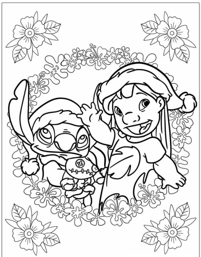 Printable Stitch And Angel Coloring Pages Printable Stitch And Angel Coloring Pages