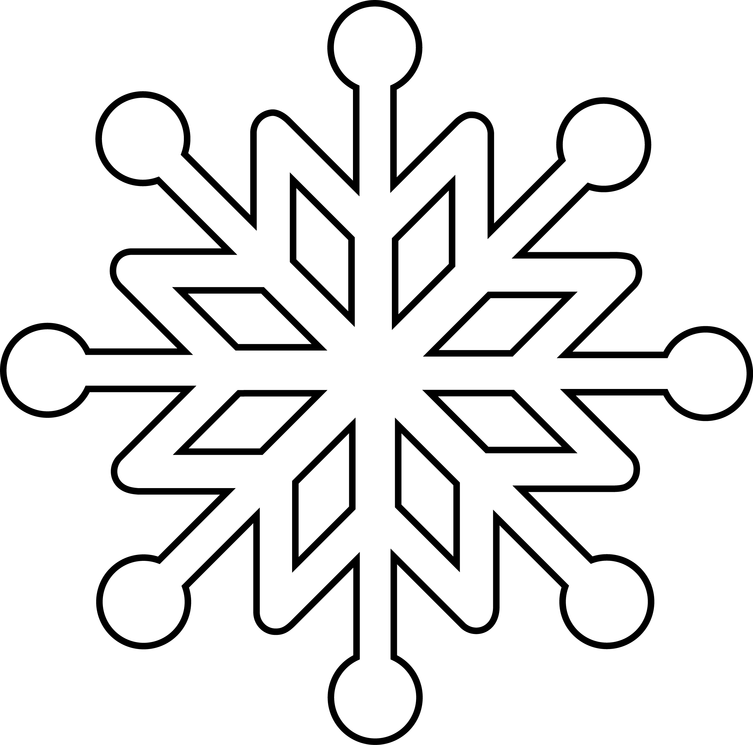 Digital Stamp Snowflake Snowflake Coloring Pages Snowflake Clipart Digital Stamp Snowflake Snowflake Coloring Pages Snowflake Clipart