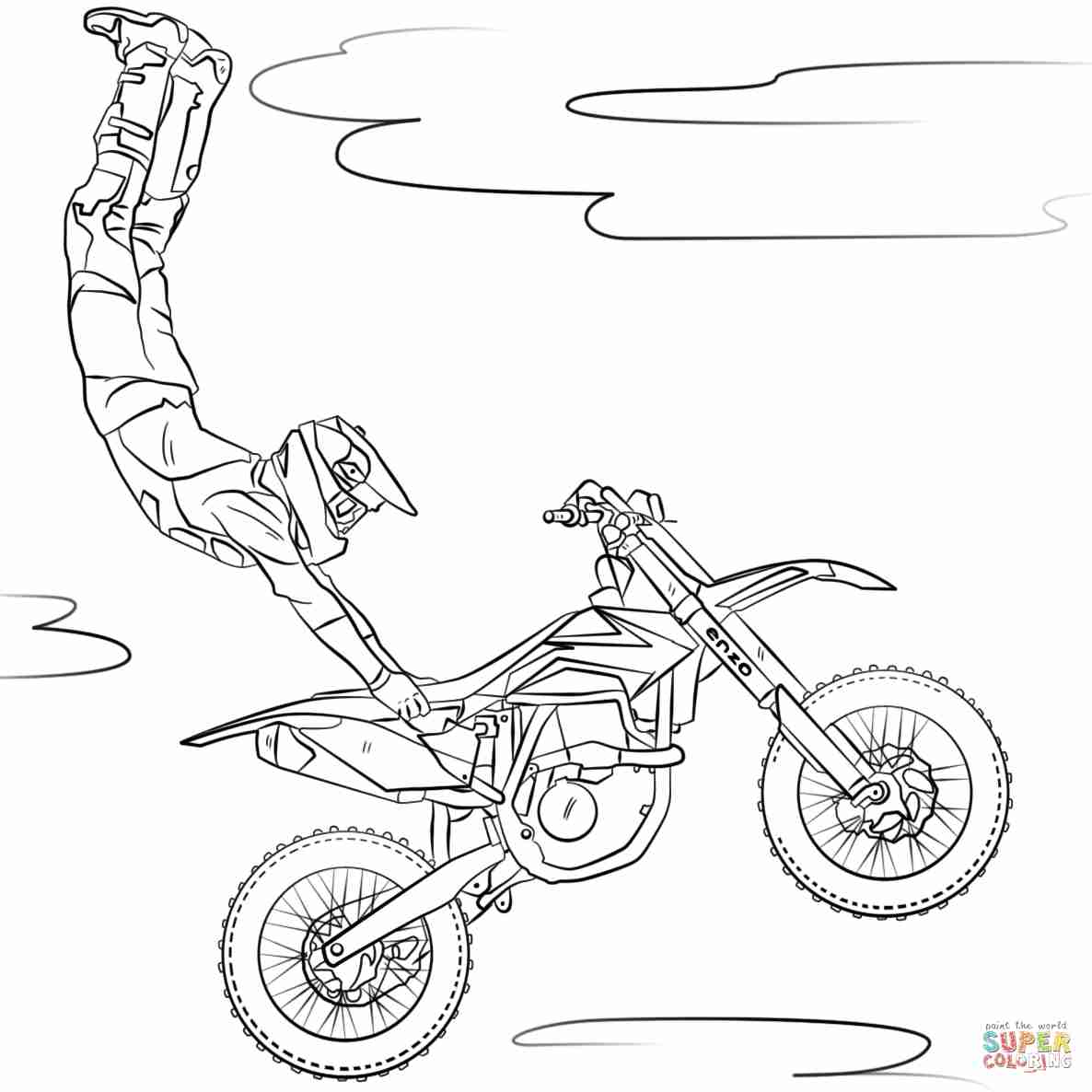 Dirt Bike Coloring Pages Printable Dirt Bike Coloring Pages Printable
