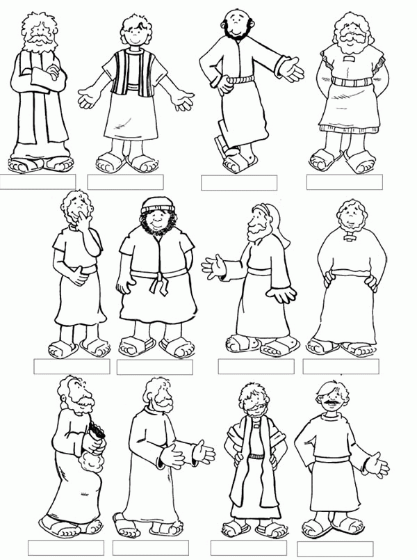 Disciples Coloring Pages Coloring Home