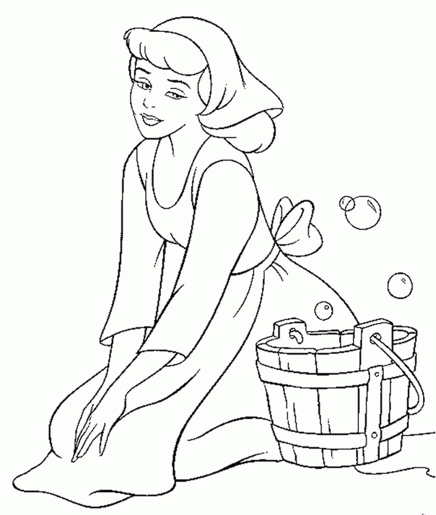 Printable Coloring Pages Of Cinderella Printable Coloring Pages Of Cinderella