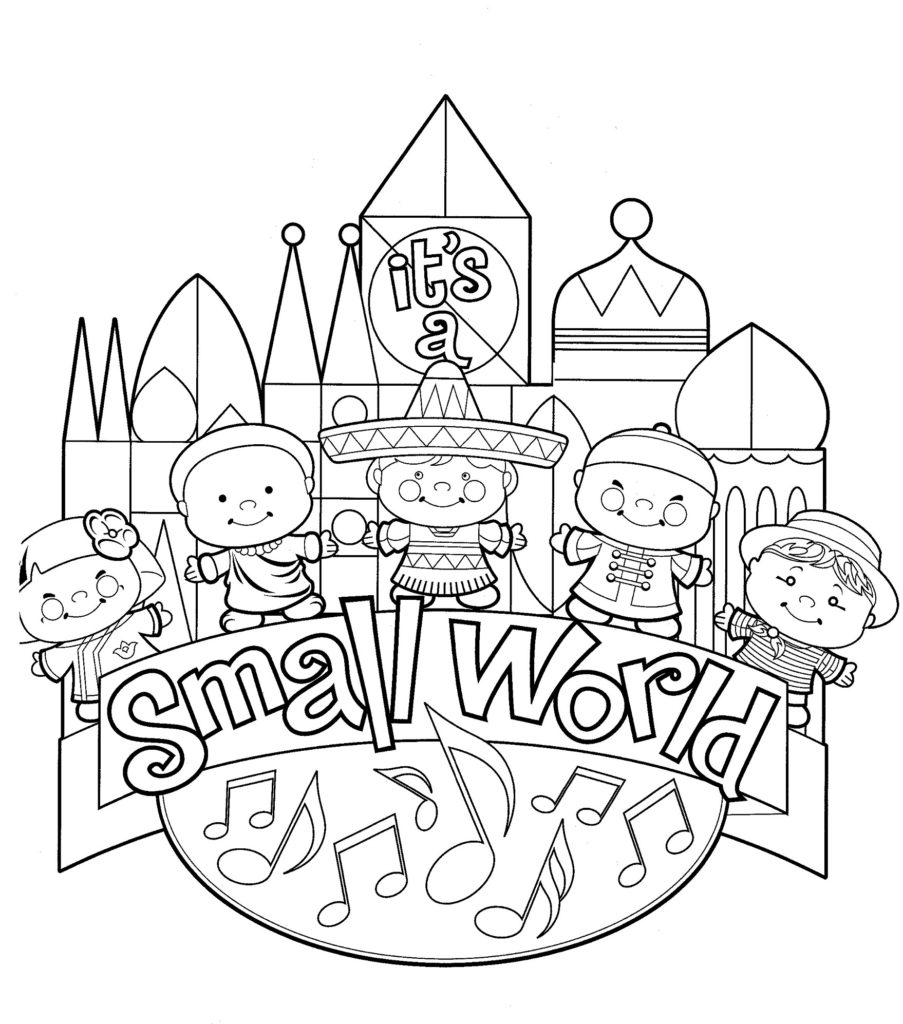 Disney Coloring Pages It S A Small World The Disney Nerds Podcast Disney Coloring Pages It S A Small World The Disney Nerds Podcast