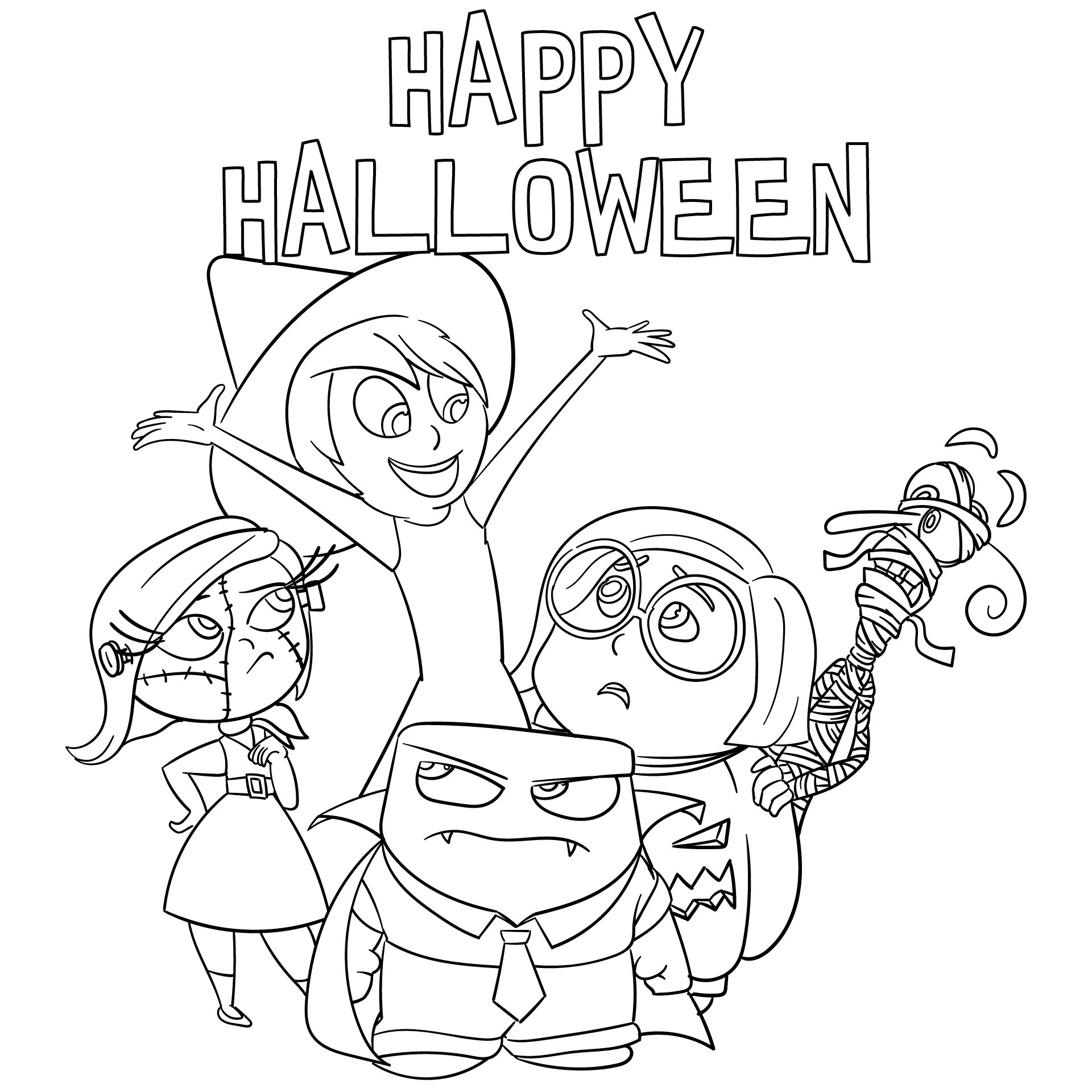 Disney Halloween Printable Coloring Pages Disney Halloween Printable Coloring Pages