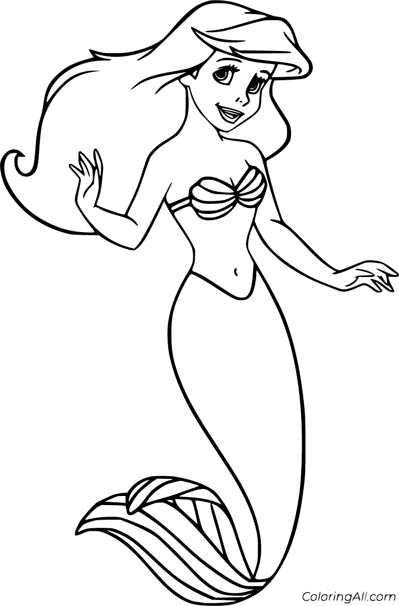 Disney Princess Ariel Coloring Pages