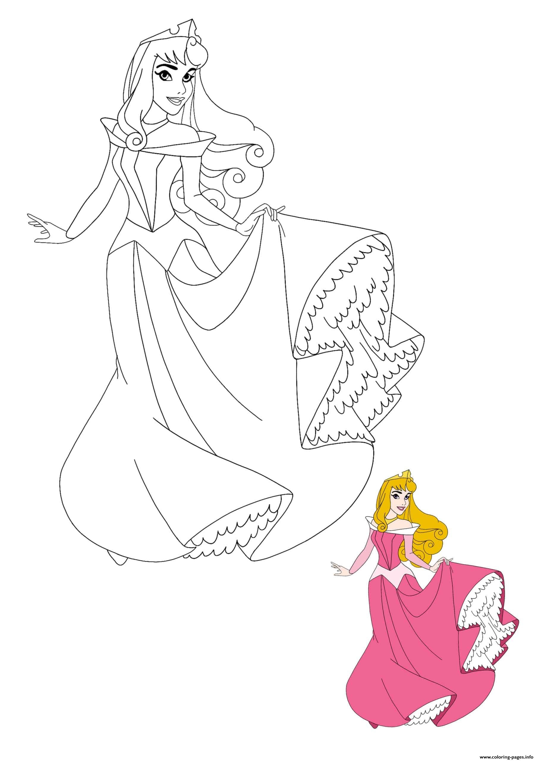 Disney Princess Aurora Coloring Page Printable Disney Princess Aurora Coloring Page Printable