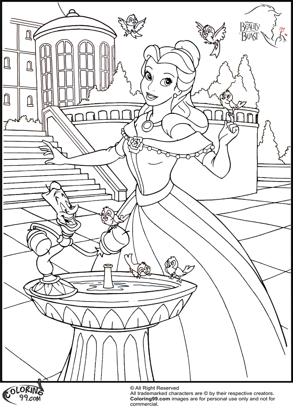 Disney Princess Belle Coloring Pages Minister Coloring Disney Princess Belle Coloring Pages Minister Coloring