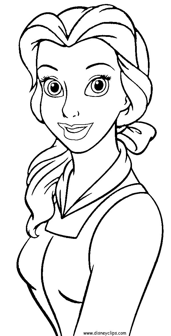 Printable Princess Belle Coloring Pages Printable Princess Belle Coloring Pages