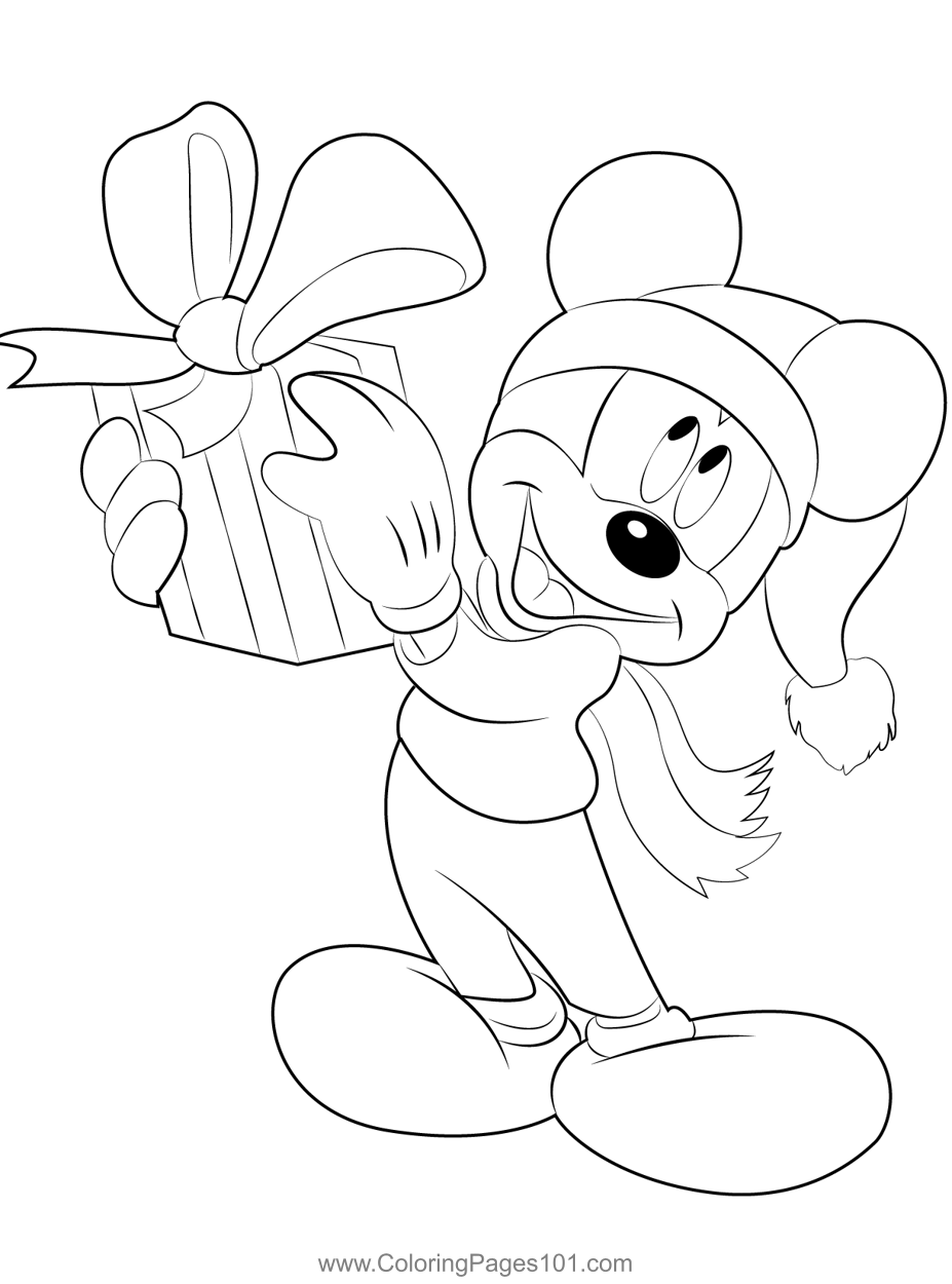 Disney Printable Christmas Coloring Pages Disney Printable Christmas Coloring Pages