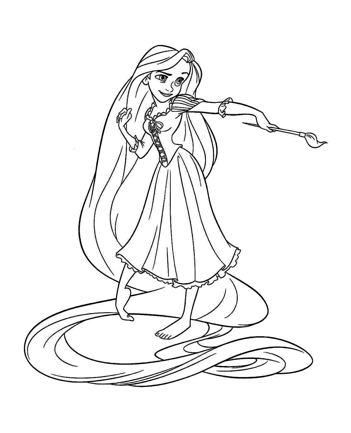 Disney Rapunzel Coloring Pages Disney Rapunzel Coloring Pages