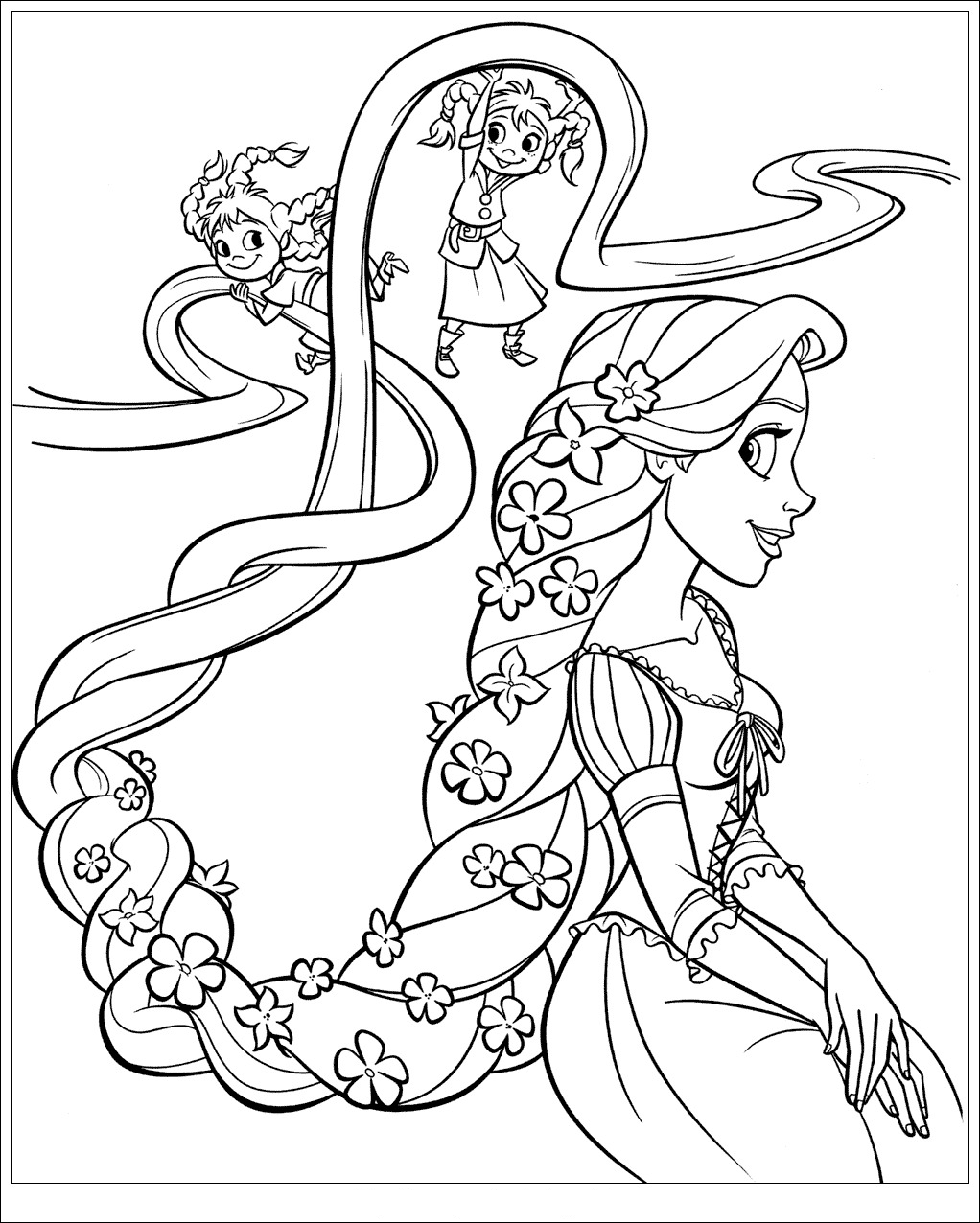 Disney Rapunzel Coloring Pages Disney Rapunzel Coloring Pages