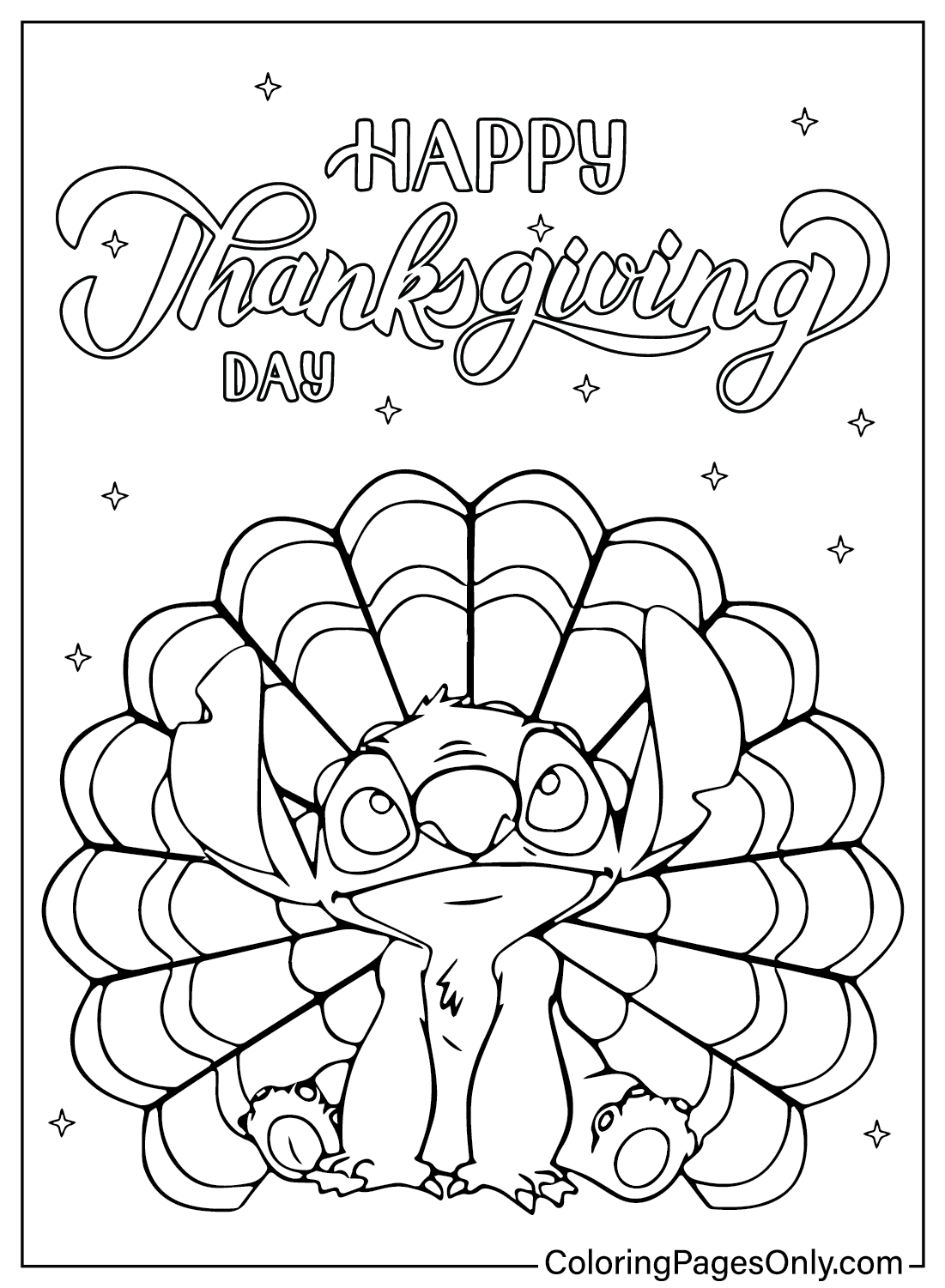 Disney Stitch Thanksgiving Coloring Page Free Printable Coloring Pages Disney Stitch Thanksgiving Coloring Page Free Printable Coloring Pages