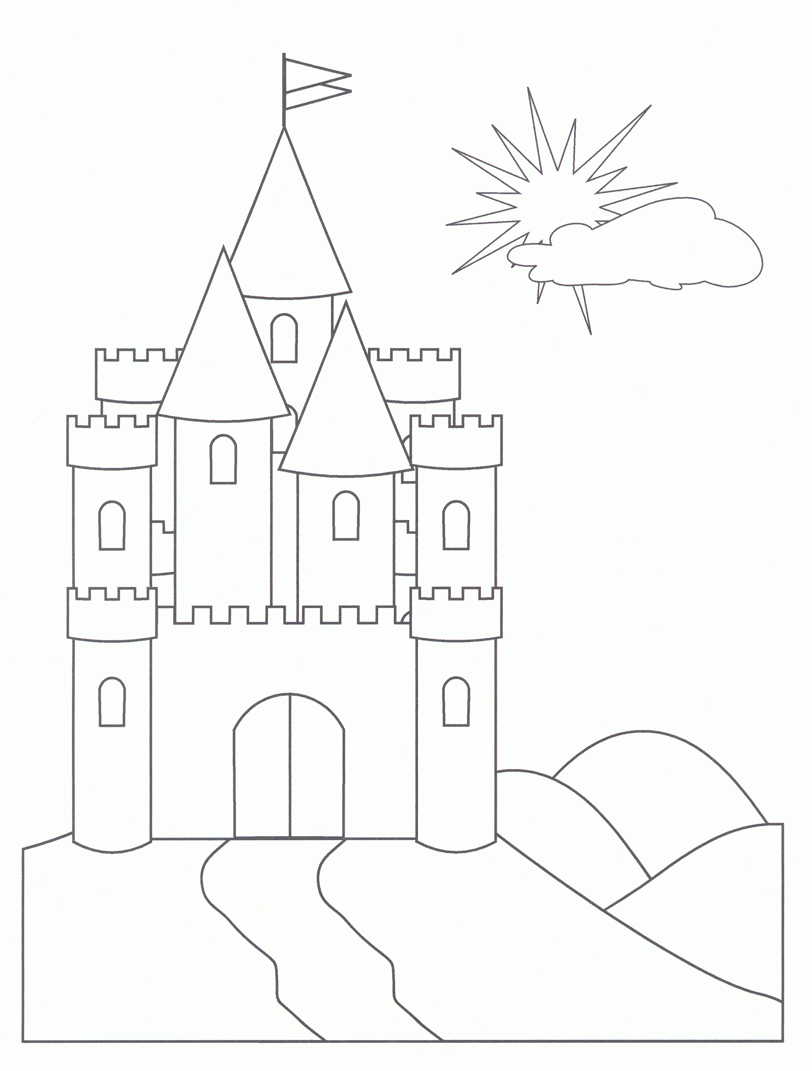 Disney World Castle Coloring Page Coloring Home Disney World Castle Coloring Page Coloring Home