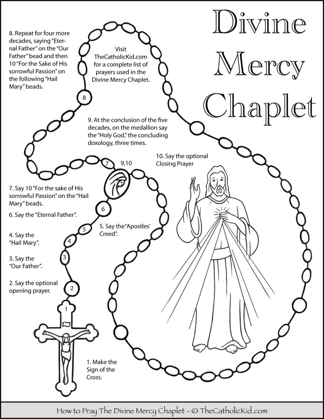 Divine Mercy Coloring Pages The Catholic Kid Divine Mercy Coloring Pages The Catholic Kid