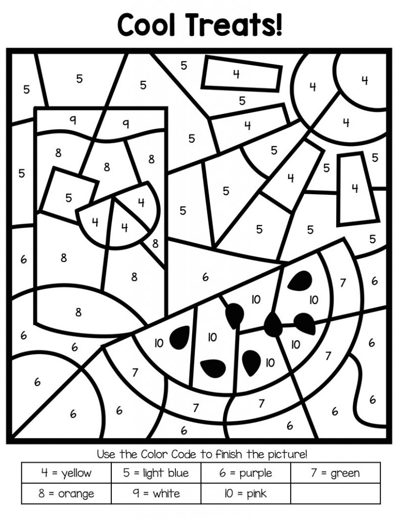 Division Color By Number Worksheets Division Color By Number Worksheets