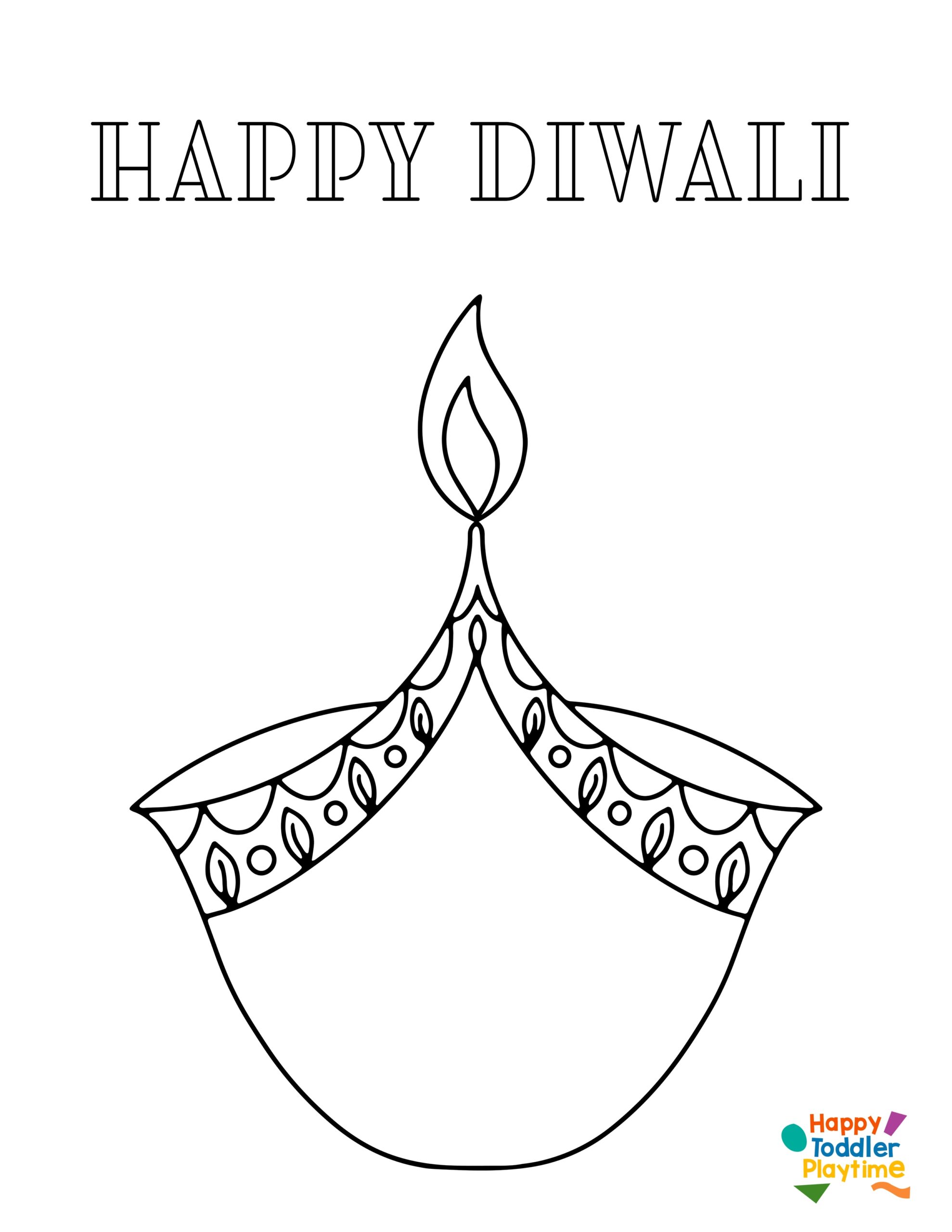 Diwali Diya Coloring Pages Diwali Diya Coloring Pages