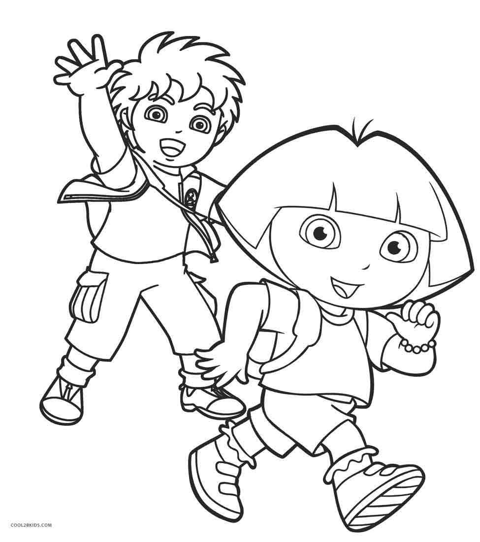 Dora Coloring Printable Pages