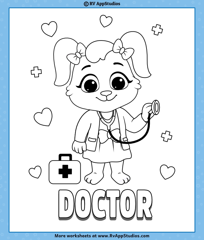 Doctor Printable Coloring Pages Doctor Printable Coloring Pages