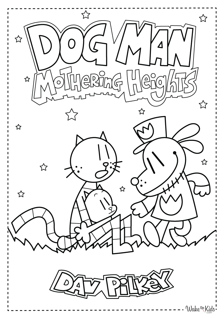 Dog Man Coloring Pages Printable Dog Man Coloring Pages Printable