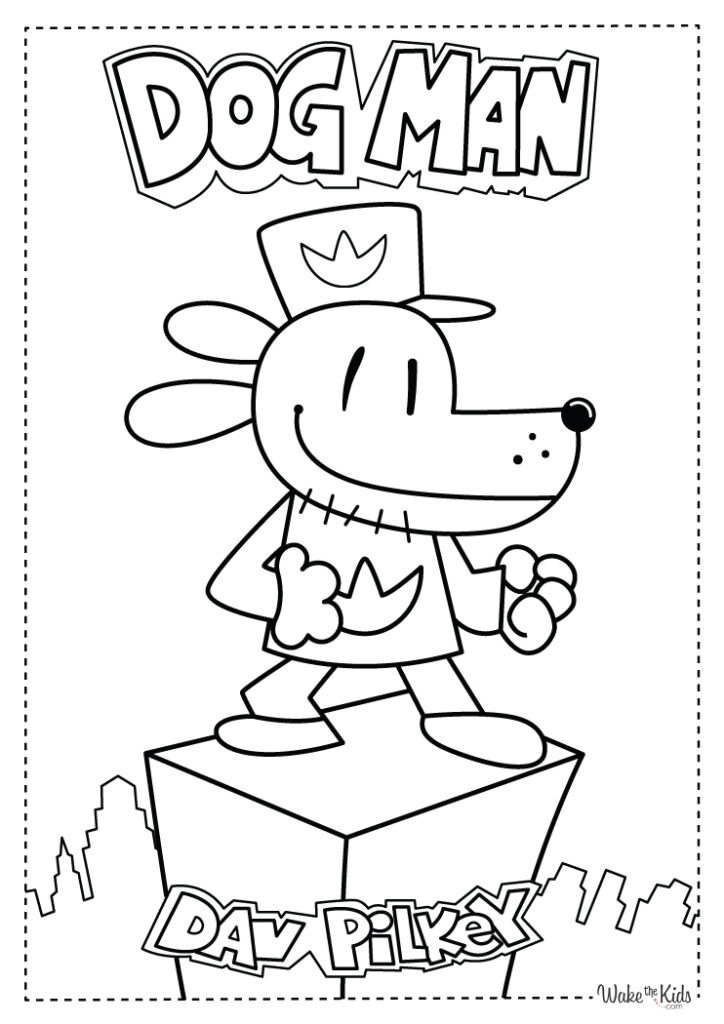 Dog Man Coloring Pages Free Printable PDFs WakeTheKids Dog Man Coloring Pages Free Printable PDFs WakeTheKids