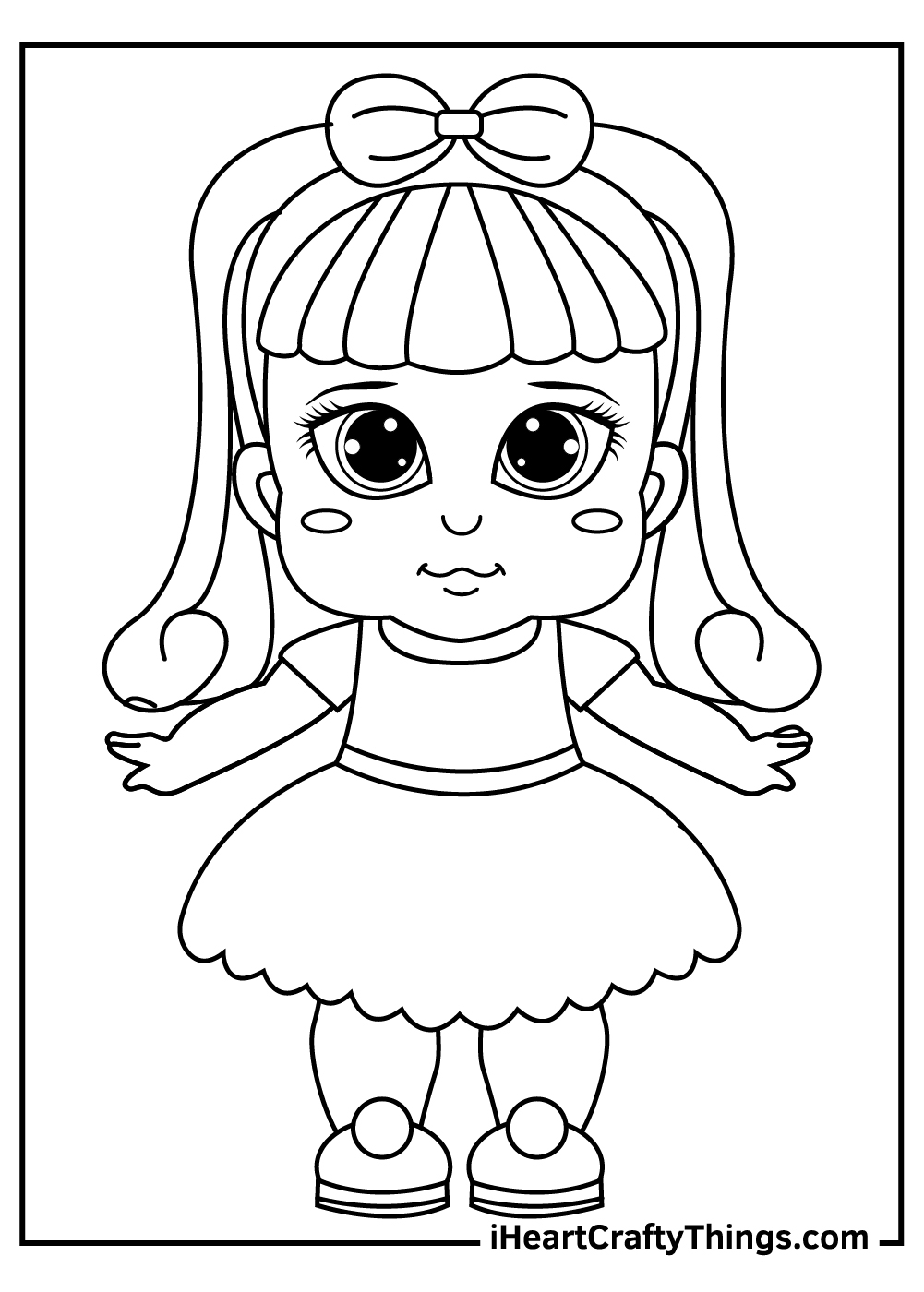 Doll Coloring Pages Doll Coloring Pages