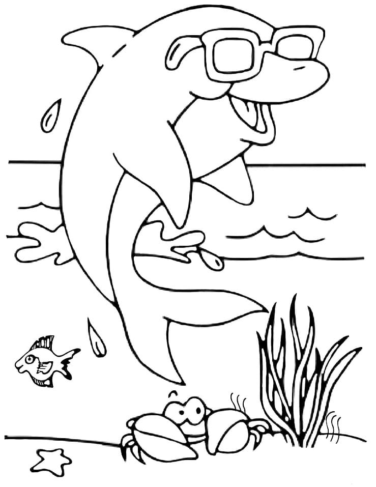 Dolphin Coloring Pages Free Printable Coloring Pages For Kids
