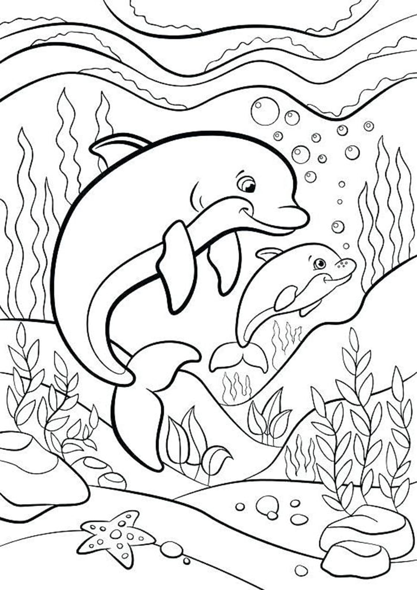 Dolphin Coloring Pages Free Printable Dolphin Coloring Pages Free Printable