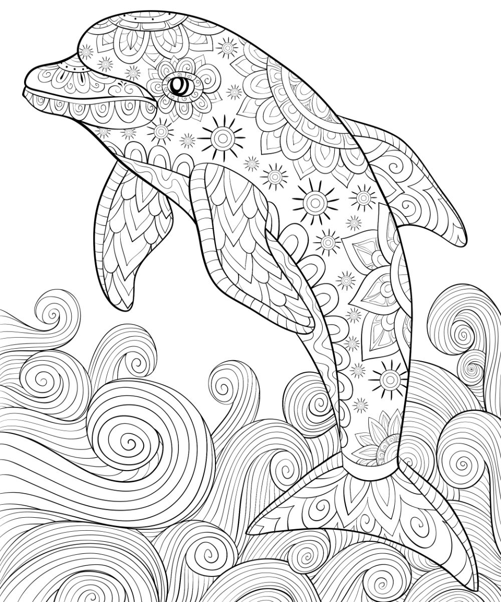 Printable Coloring Pages Dolphins Printable Coloring Pages Dolphins