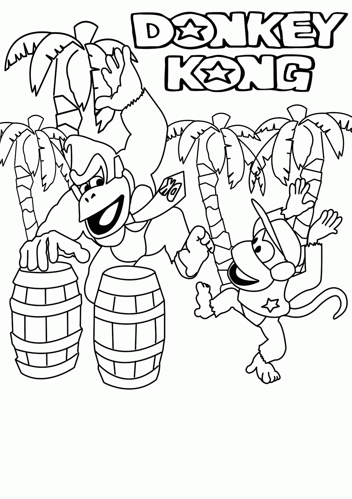 Donkey Kong Coloring Pages Printable Coloring Home Donkey Kong Coloring Pages Printable Coloring Home