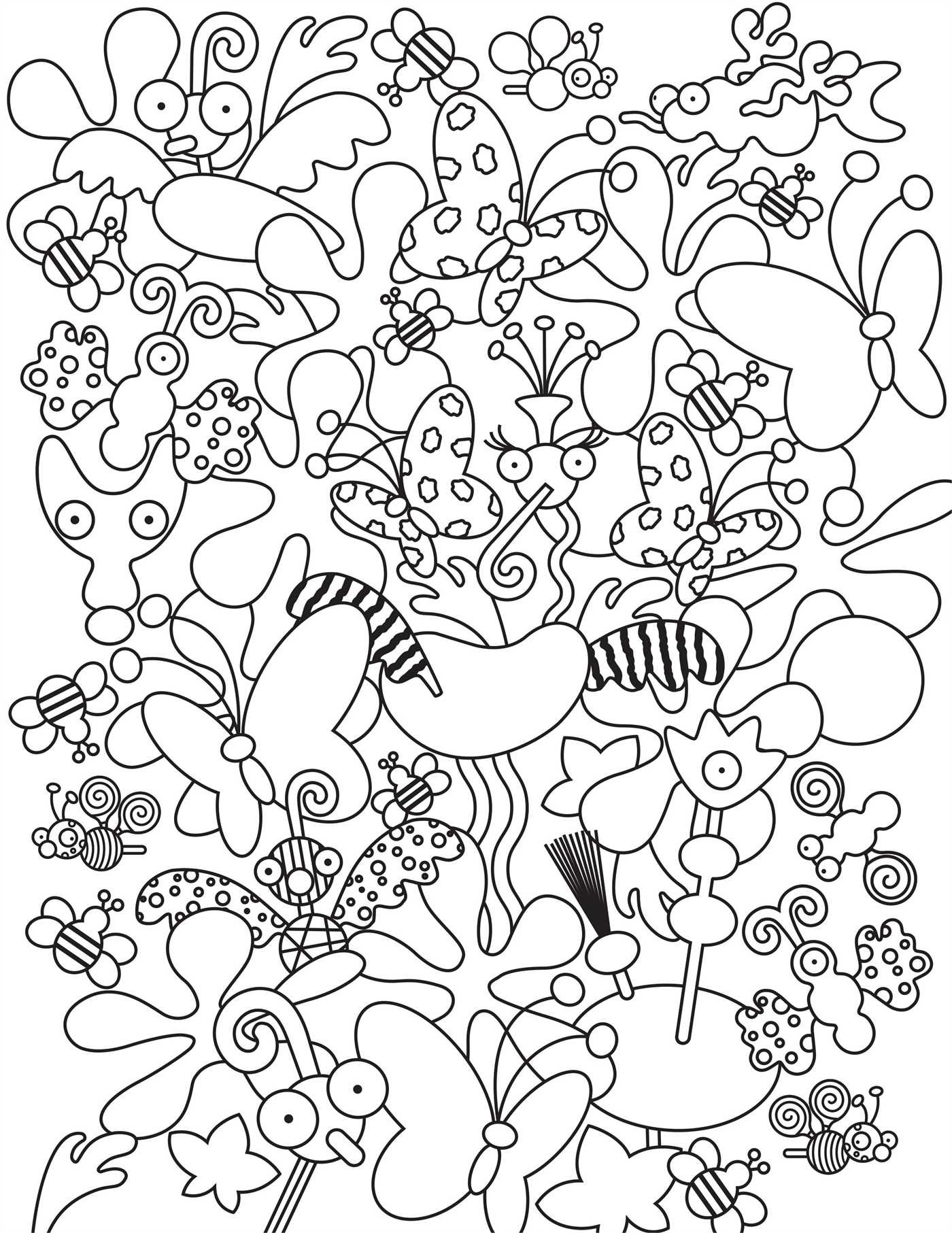 Doodle Coloring Pages Printable Doodle Coloring Pages Printable