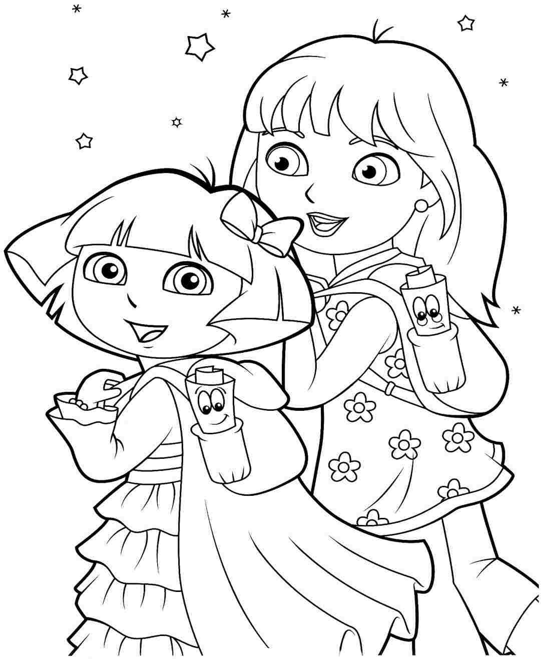 Dora And Friends Coloring Pages At GetColorings Free Printable