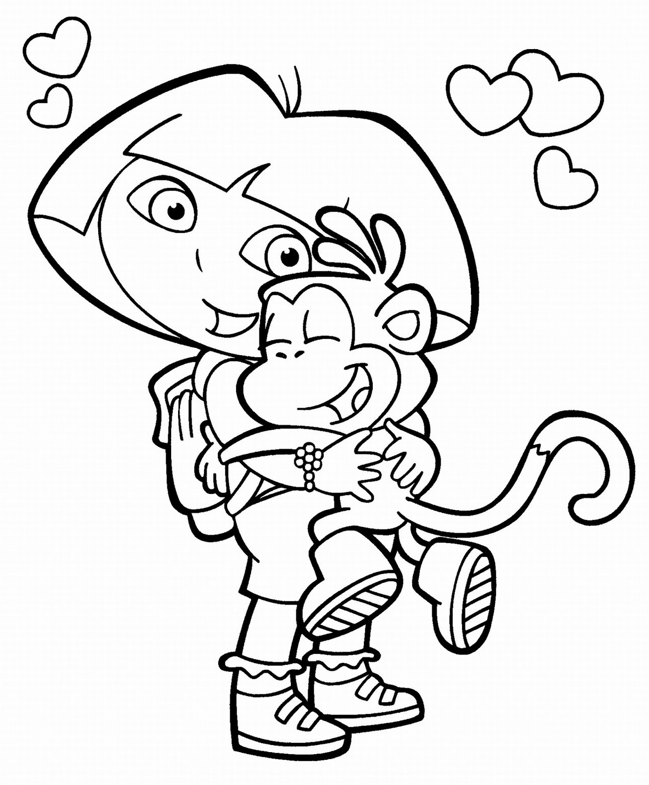 Dora Coloring Pages CuteColoring Dora Coloring Pages CuteColoring