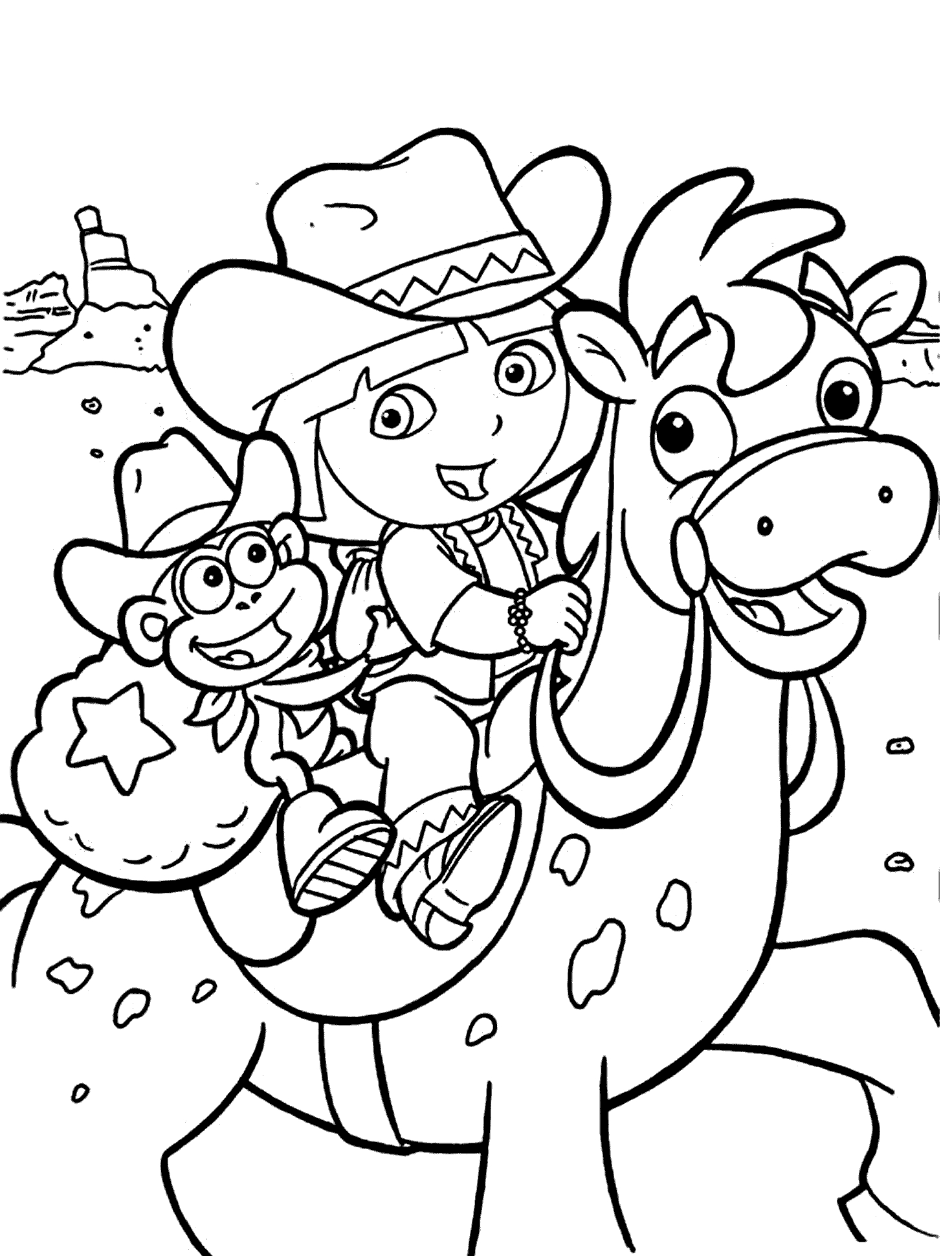 Dora Coloring Pages Printable Dora Coloring Pages Printable